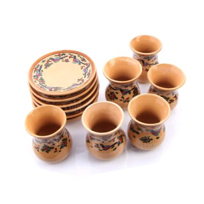 فنجان و نعلبکی‎ ‎سفالی‎ ‎‎‎‎آرانیک ‎‎طرح‎ ‎سهره - Image 2