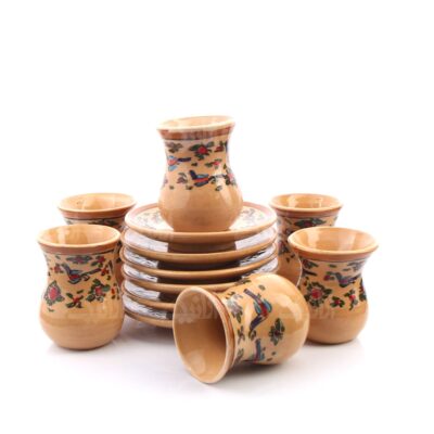 فنجان و نعلبکی‎ ‎سفالی‎ ‎‎‎‎آرانیک ‎‎طرح‎ ‎سهره - Image 3
