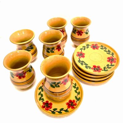فنجان و نعلبکی 12 پارچه آرانیک طرح گل - Image 3