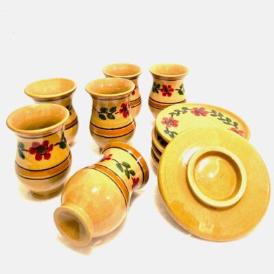 فنجان و نعلبکی 12 پارچه آرانیک طرح گل - Image 4
